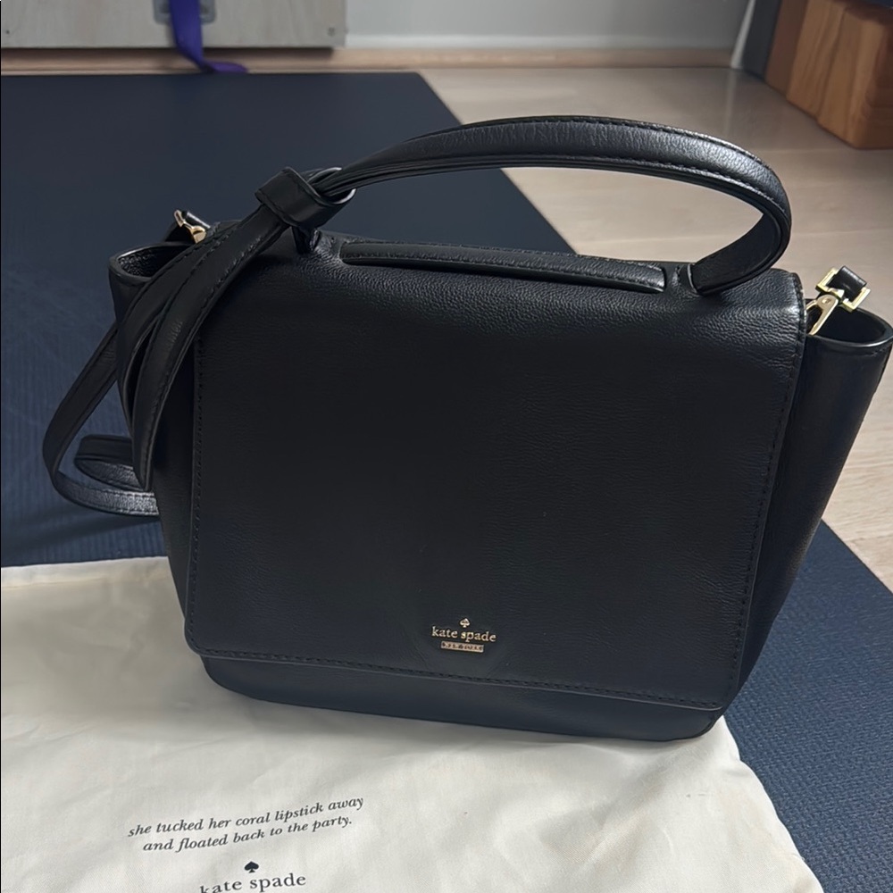 Kate Spade Leather Black Satchel Bag